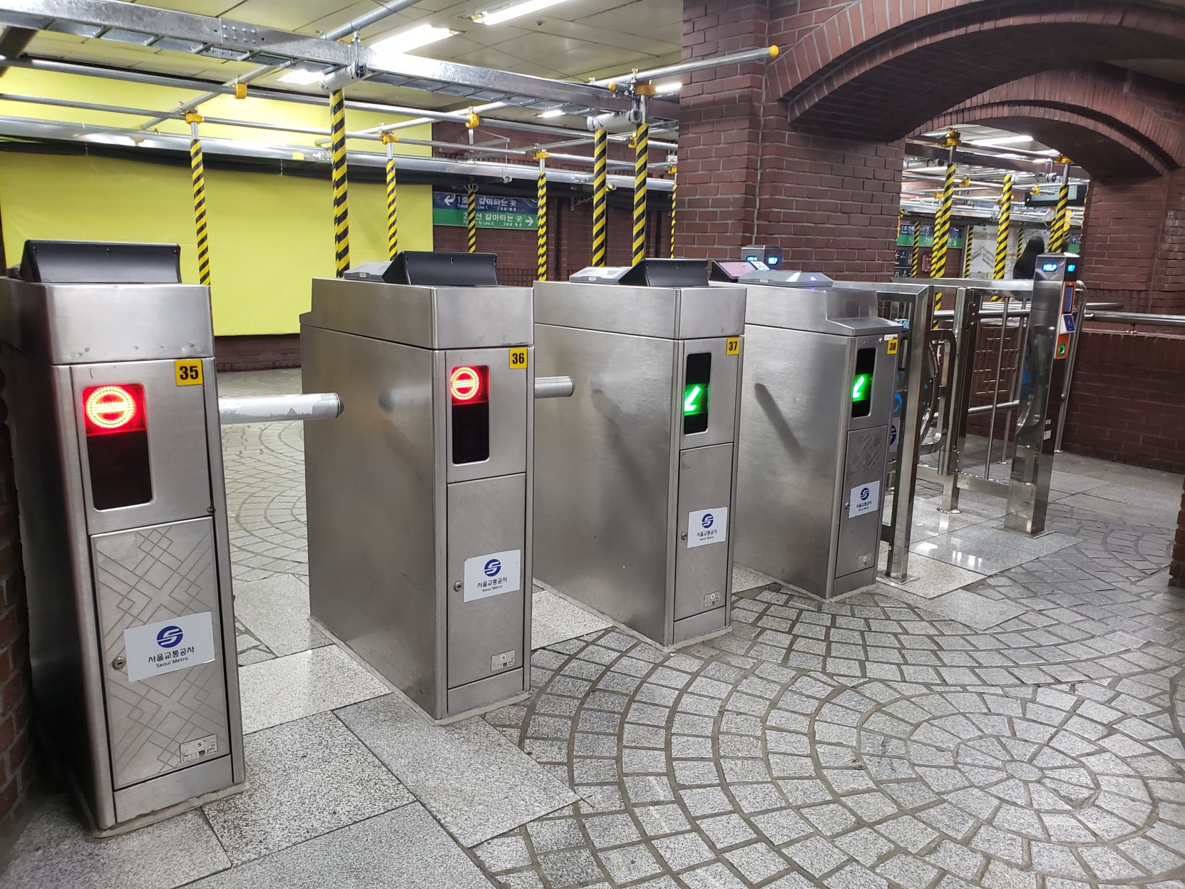 Turnstiles of Seoul's Railway System